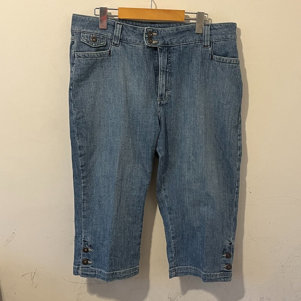 LEE | Women's Just Below The Waist Jeans Capri Blue Size 18